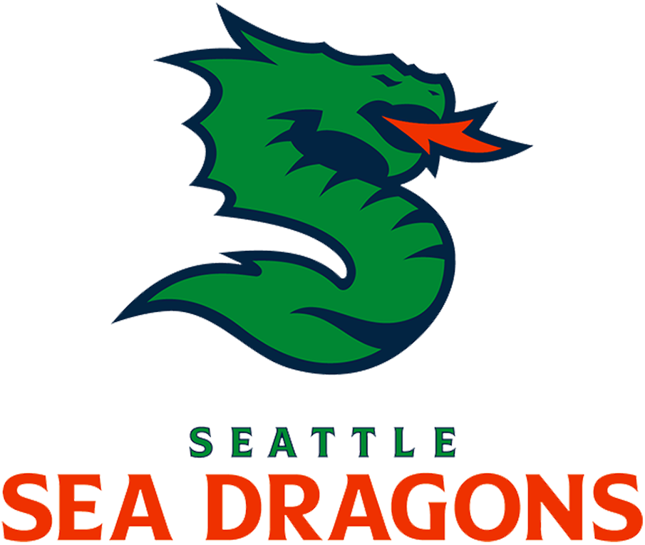 Seattle Sea Dragons 2023-Pres Primary Logo DTF transfer for t shirt